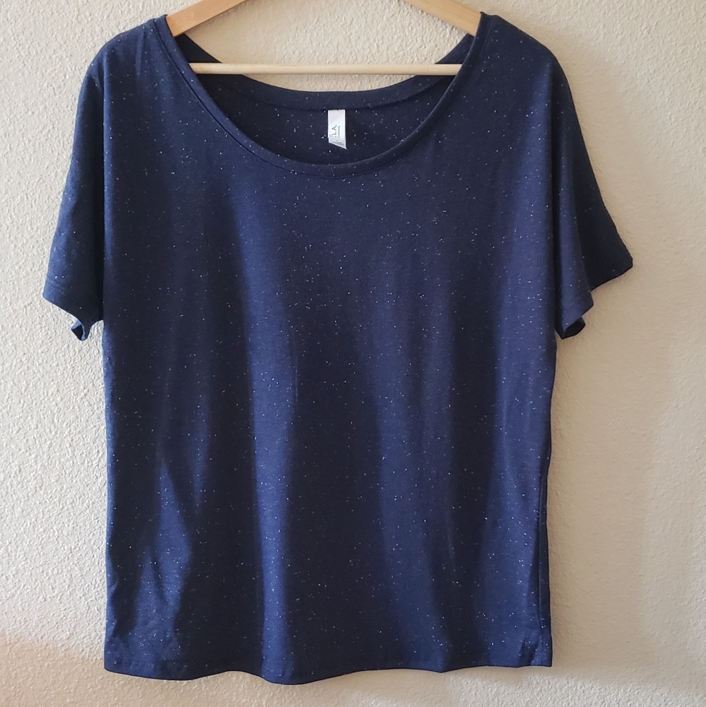 Speckled Navy Tee NWOT